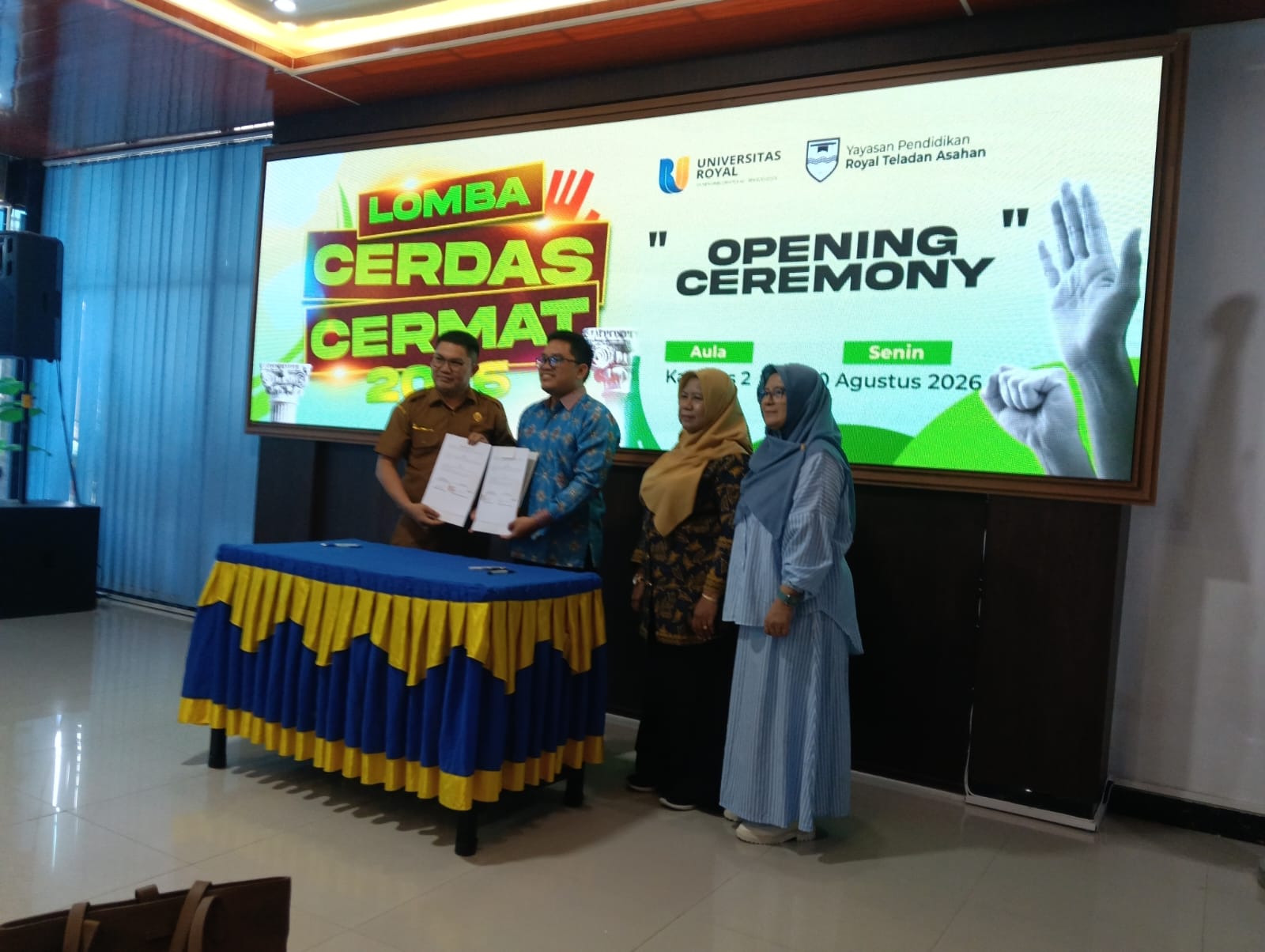 SMKN 1 Pulau Rakyat Ikuti Lomba Cerdas Cermat di Universitas Royal