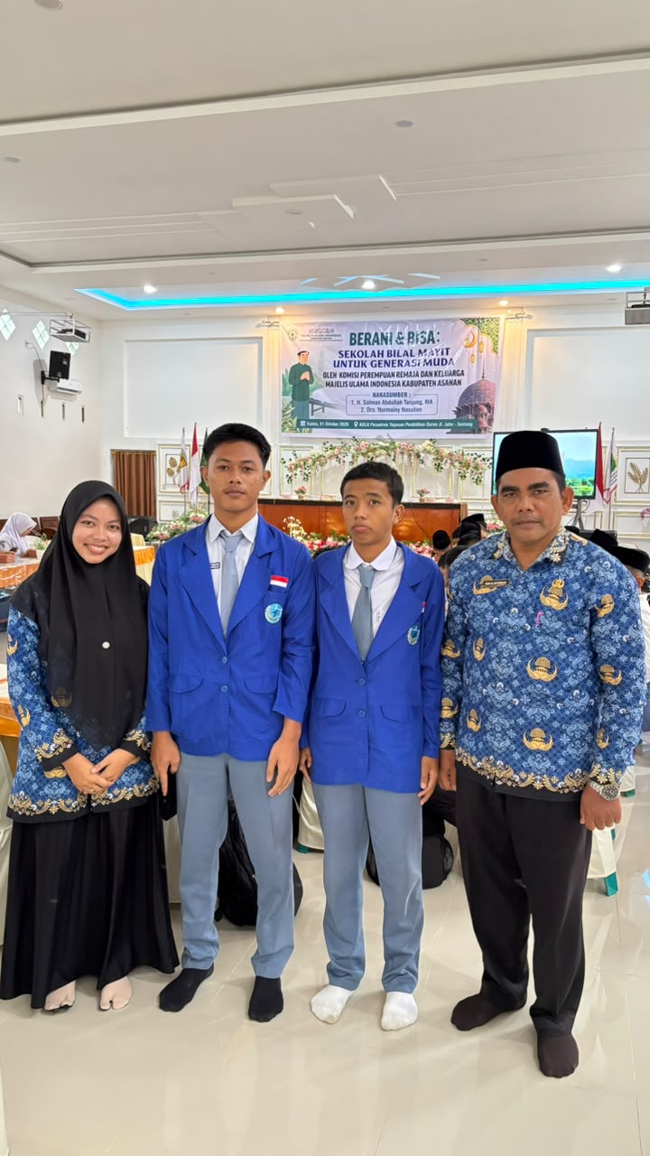 Siswa SMK Negeri 1 Pulau Rakyat Ikuti Pelatihan Bilal Mayit Tingkat Kabupaten Asahan